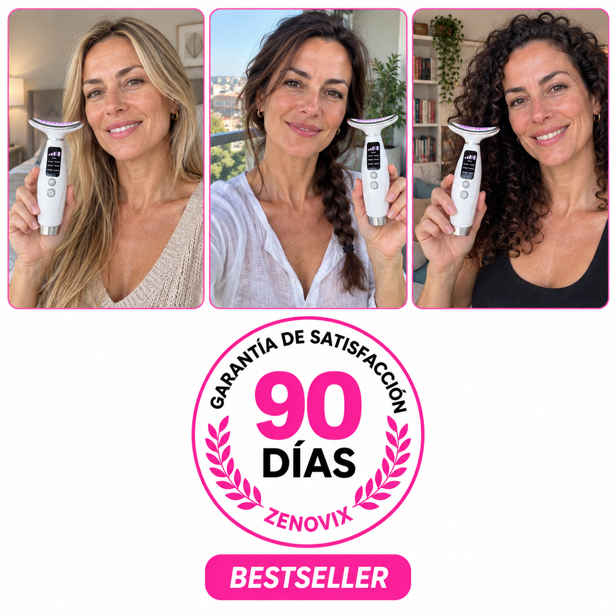 Masajeador Antiedad EMS+LED + Regalo: Bálsamo Coreano y Sérum 24K