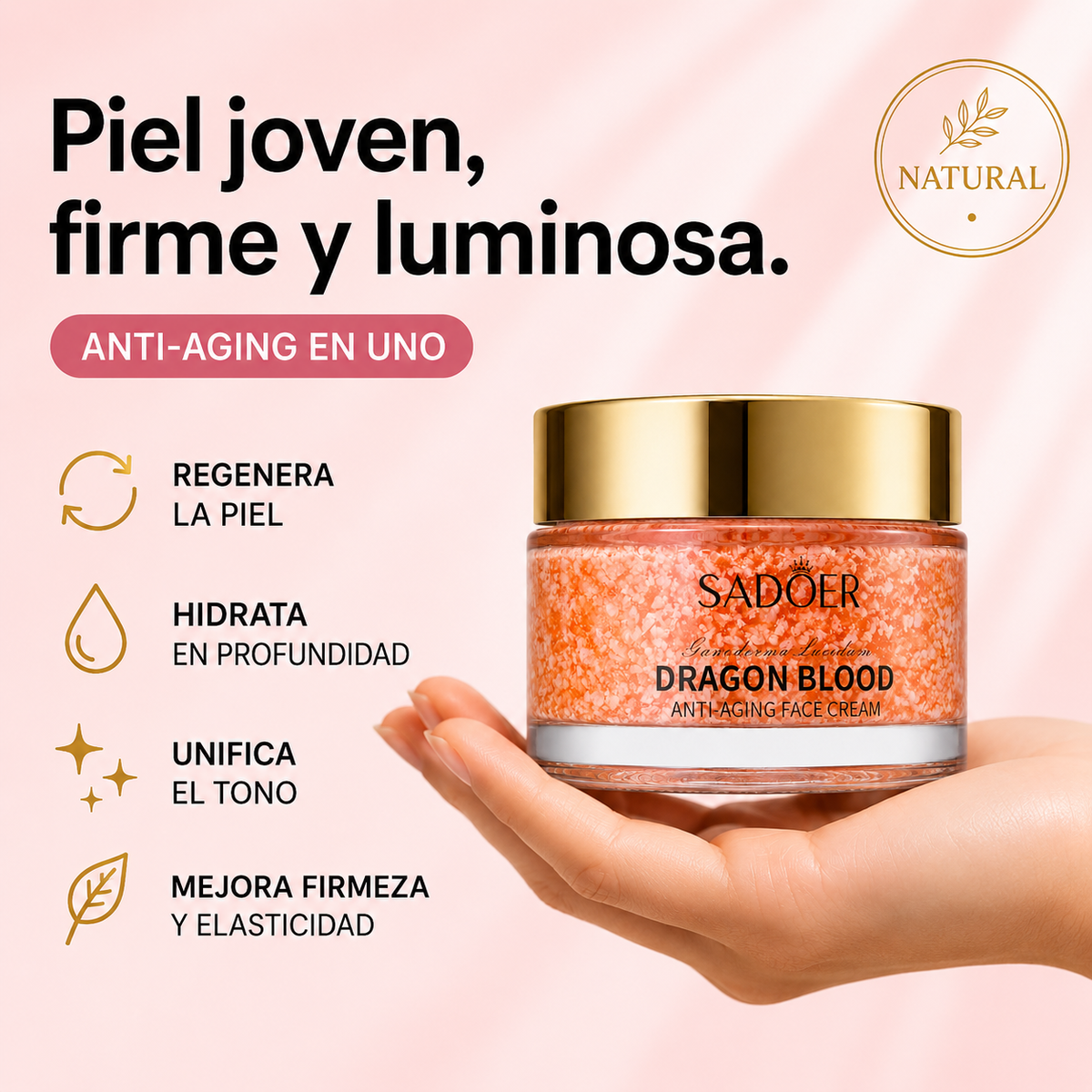 Crema Antiedad Sangre de Dragón · Resina de Croton Lechleri