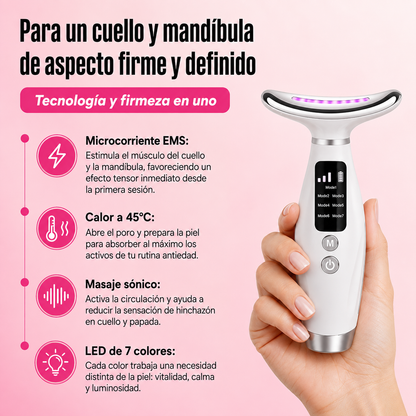Masajeador Antiedad EMS+LED + Regalo: Bálsamo Coreano y Sérum 24K