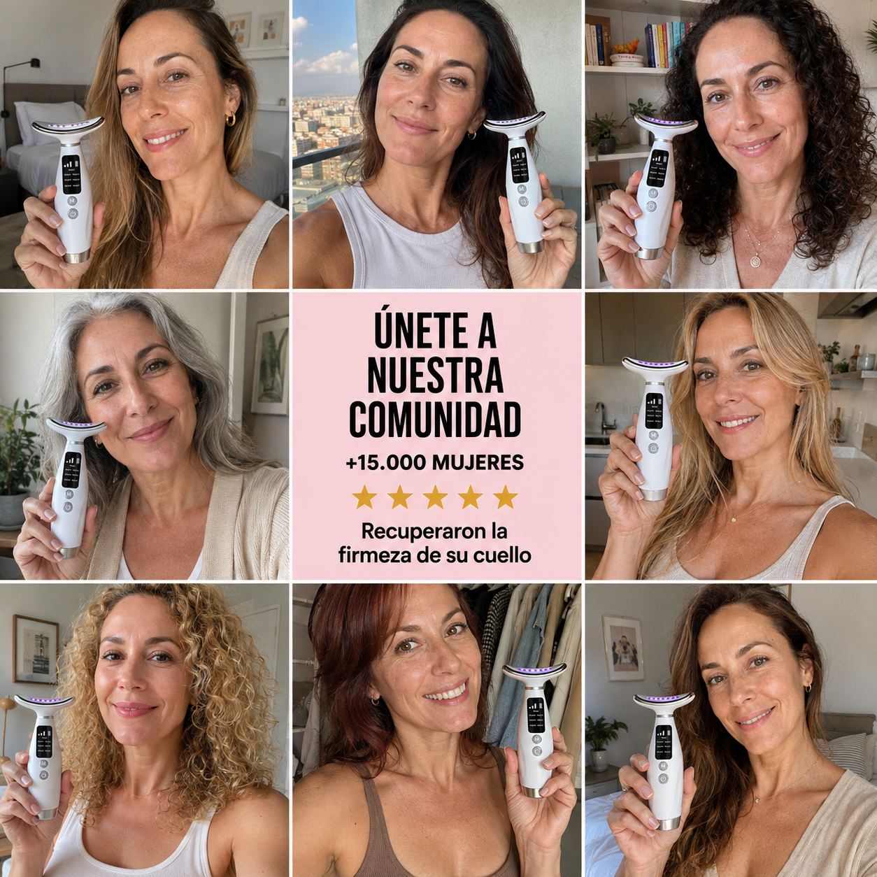 Masajeador Antiedad EMS+LED + Regalo: Bálsamo Coreano y Sérum 24K