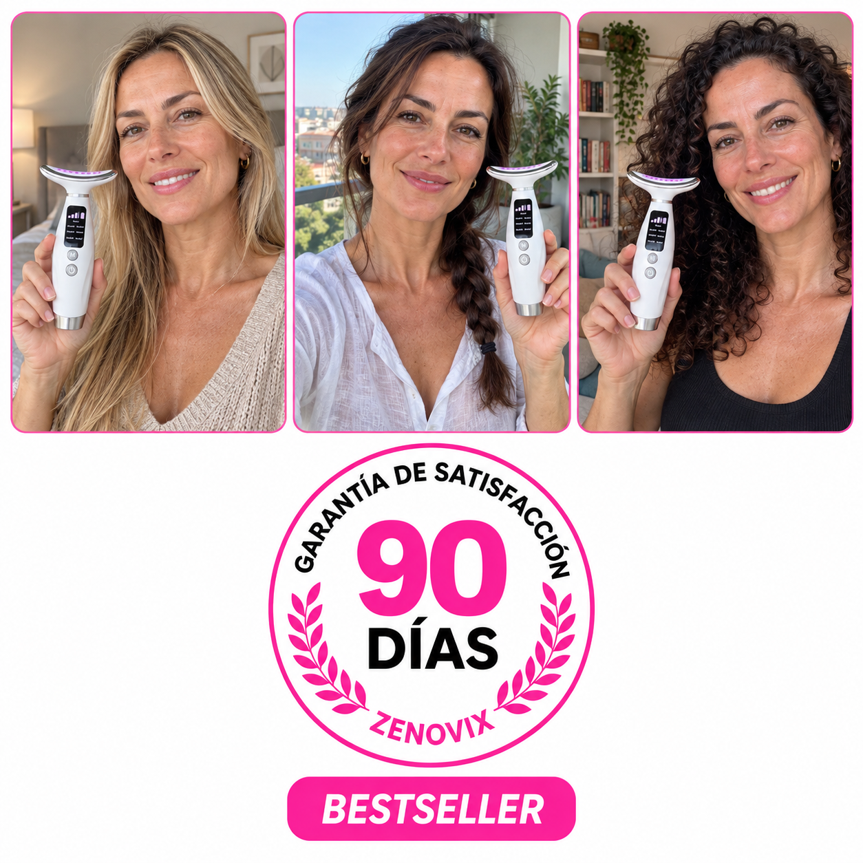 Masajeador Antiedad EMS+LED + Regalo: Bálsamo Coreano y Sérum 24K