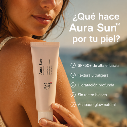 Aura Sun™ | Protección SPF50+ que cuida tu piel
