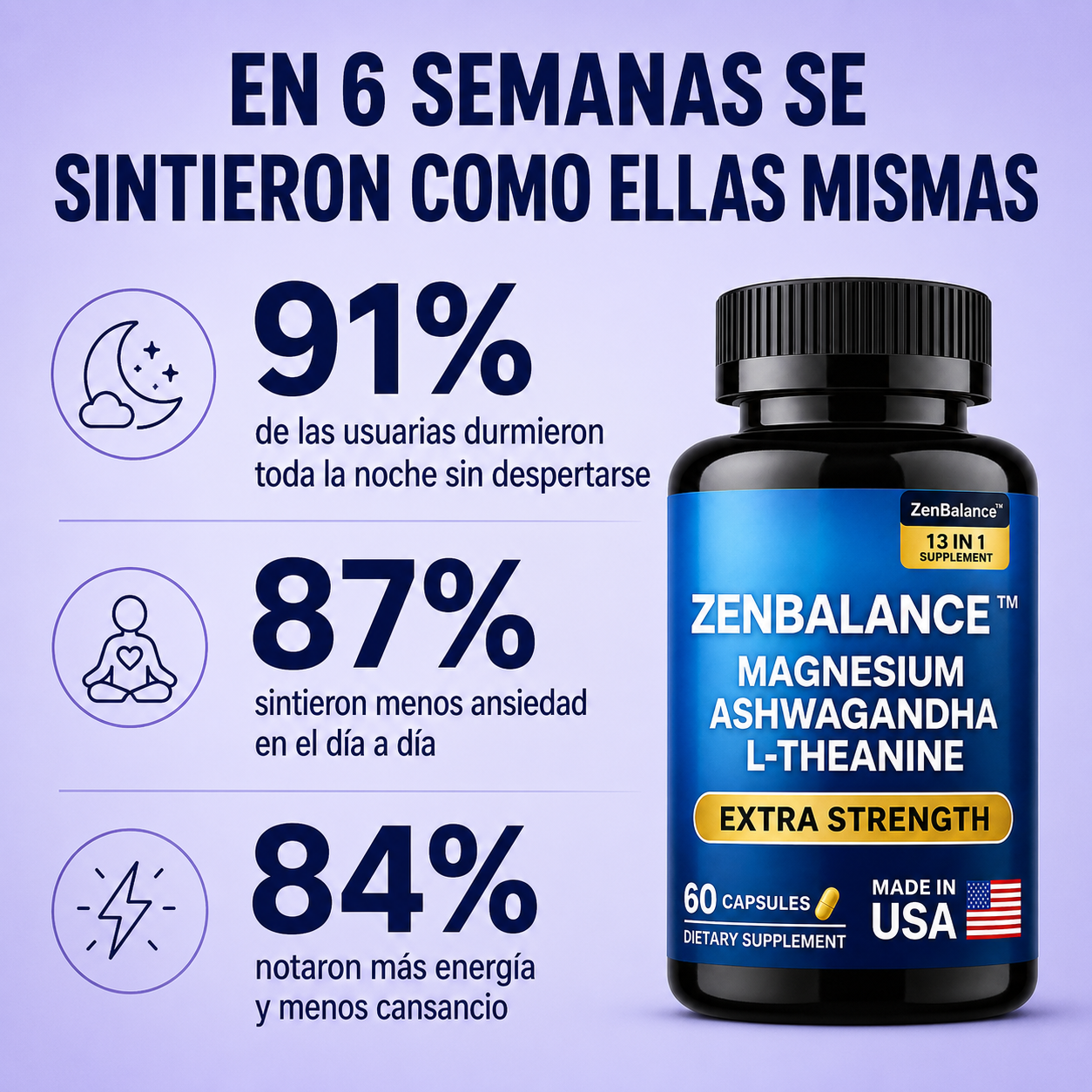 ZenBalance™ – Equilibrio y Calma · 60 Cápsulas