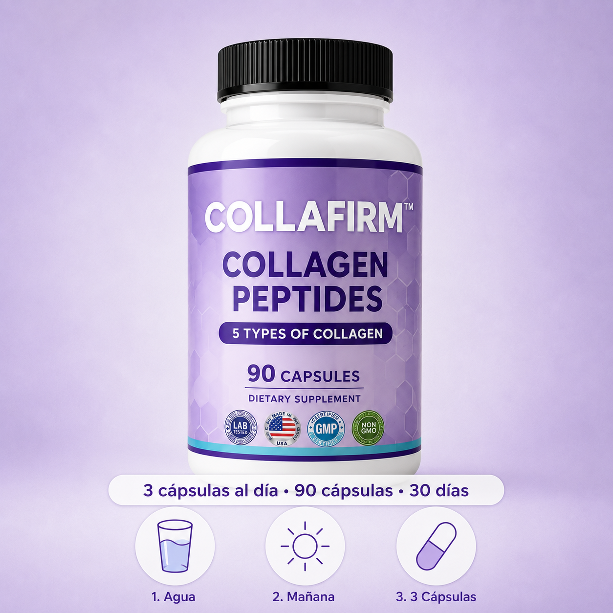 CollaFirm™ – Piel Firme y Articulaciones Sanas · 90 Cápsulas