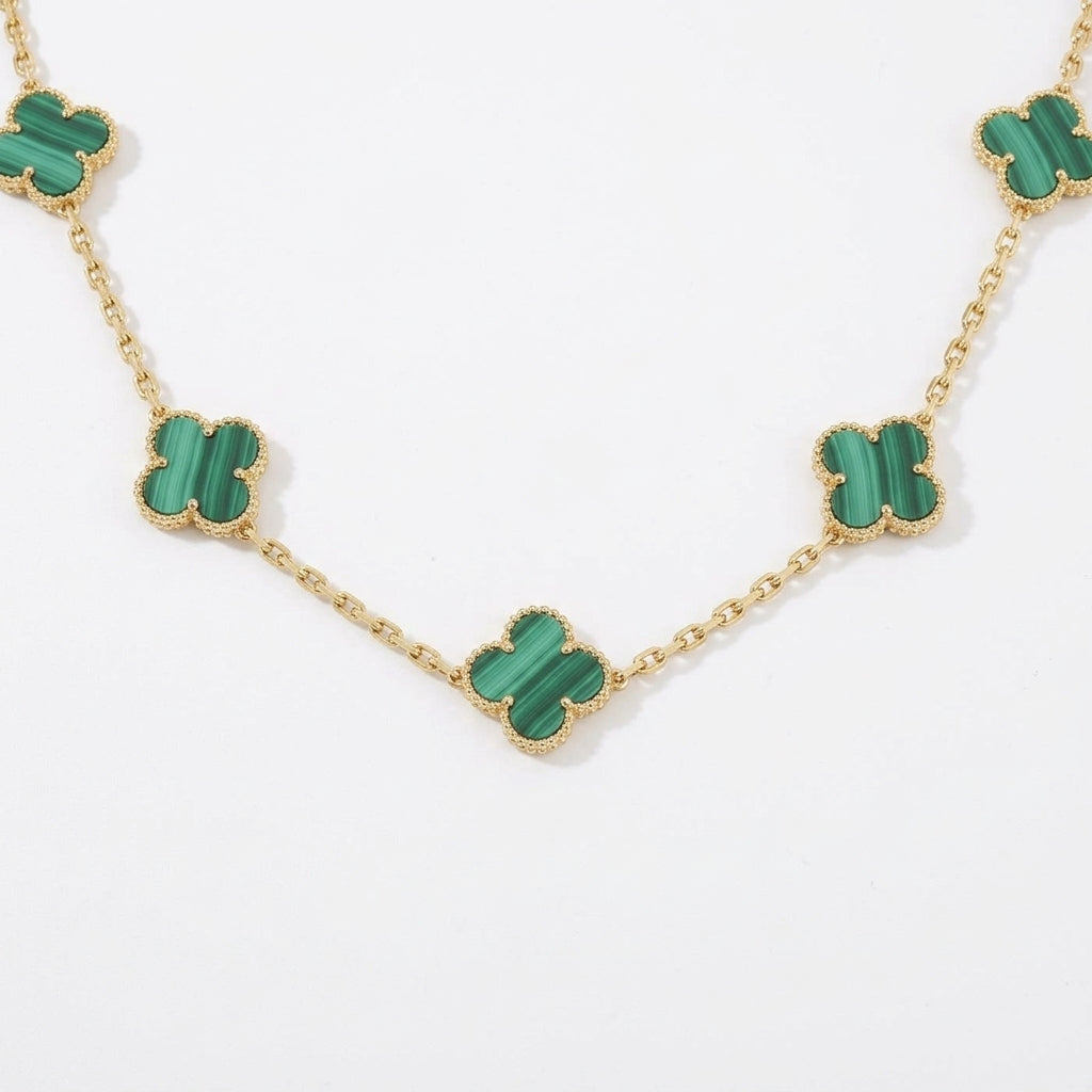 Collar Trébol de la Suerte verde