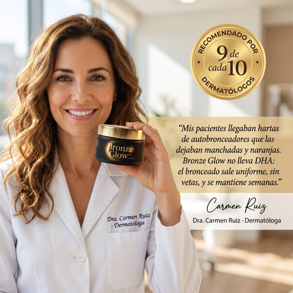 Bronze Glow™ — Sin Manchas Ni Naranja