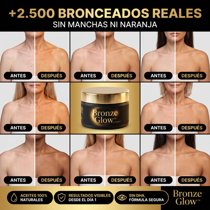 Bronze Glow™ — Sin Manchas Ni Naranja